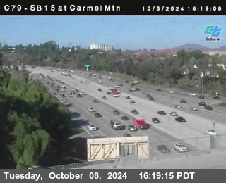 NB 15 at Carmel Mountain Rd.