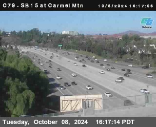 NB 15 at Carmel Mountain Rd.