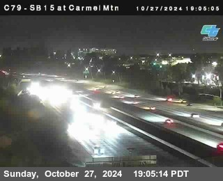 NB 15 at Carmel Mountain Rd.