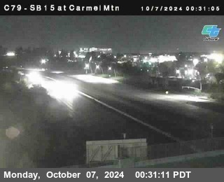 NB 15 at Carmel Mountain Rd.