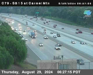 NB 15 at Carmel Mountain Rd.