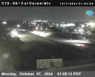 NB 15 at Carmel Mountain Rd.