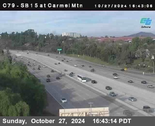 NB 15 at Carmel Mountain Rd.