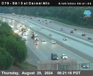 NB 15 at Carmel Mountain Rd.