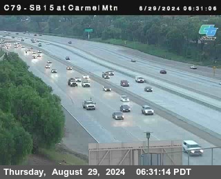 NB 15 at Carmel Mountain Rd.