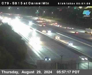 NB 15 at Carmel Mountain Rd.