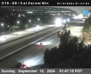 NB 15 at Carmel Mountain Rd.