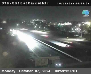 NB 15 at Carmel Mountain Rd.