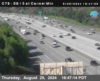 NB 15 at Carmel Mountain Rd.