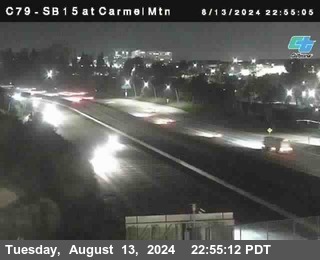 NB 15 at Carmel Mountain Rd.