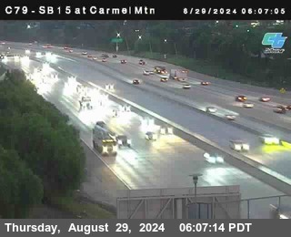 NB 15 at Carmel Mountain Rd.