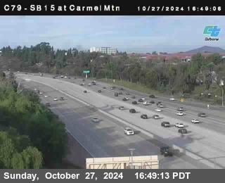 NB 15 at Carmel Mountain Rd.