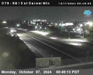 NB 15 at Carmel Mountain Rd.