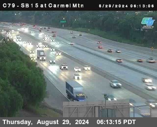 NB 15 at Carmel Mountain Rd.