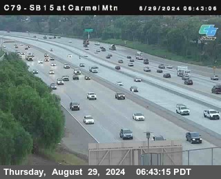 NB 15 at Carmel Mountain Rd.