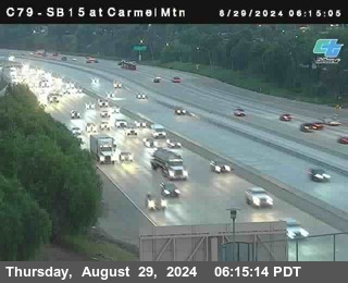 NB 15 at Carmel Mountain Rd.