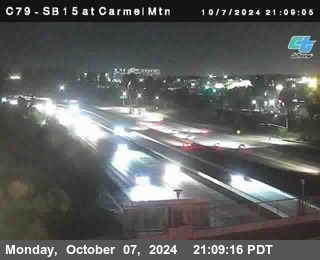 NB 15 at Carmel Mountain Rd.