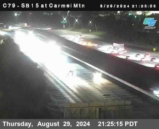 NB 15 at Carmel Mountain Rd.