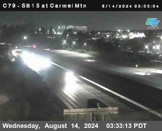 NB 15 at Carmel Mountain Rd.