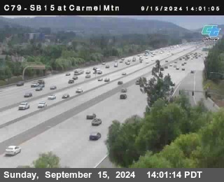 NB 15 at Carmel Mountain Rd.