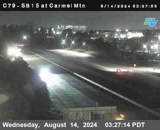 NB 15 at Carmel Mountain Rd.