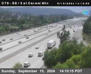 NB 15 at Carmel Mountain Rd.