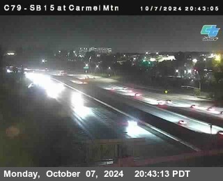 NB 15 at Carmel Mountain Rd.