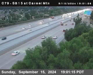 NB 15 at Carmel Mountain Rd.