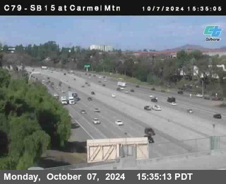 NB 15 at Carmel Mountain Rd.