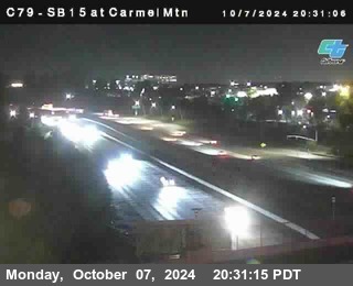 NB 15 at Carmel Mountain Rd.