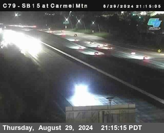 NB 15 at Carmel Mountain Rd.