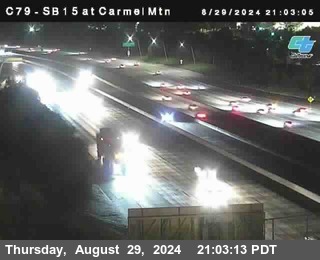 NB 15 at Carmel Mountain Rd.