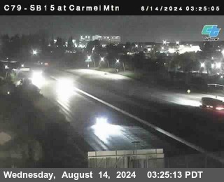 NB 15 at Carmel Mountain Rd.