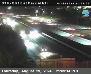 NB 15 at Carmel Mountain Rd.