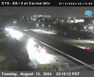 NB 15 at Carmel Mountain Rd.