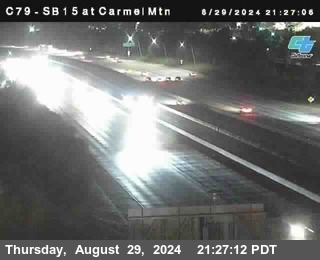 NB 15 at Carmel Mountain Rd.