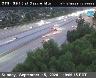 NB 15 at Carmel Mountain Rd.