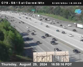 NB 15 at Carmel Mountain Rd.