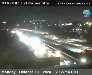 NB 15 at Carmel Mountain Rd.