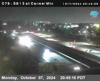 NB 15 at Carmel Mountain Rd.