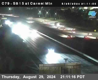 NB 15 at Carmel Mountain Rd.