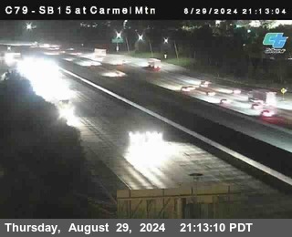 NB 15 at Carmel Mountain Rd.