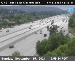 NB 15 at Carmel Mountain Rd.