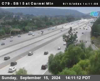 NB 15 at Carmel Mountain Rd.