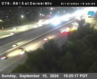 NB 15 at Carmel Mountain Rd.