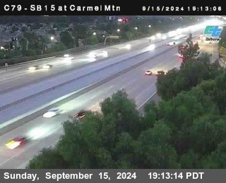 NB 15 at Carmel Mountain Rd.