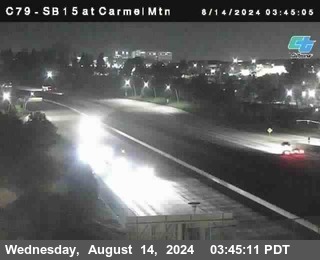 NB 15 at Carmel Mountain Rd.