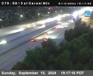 NB 15 at Carmel Mountain Rd.