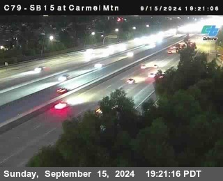 NB 15 at Carmel Mountain Rd.