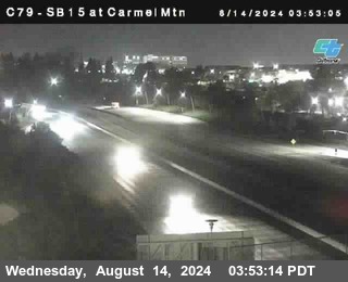 NB 15 at Carmel Mountain Rd.